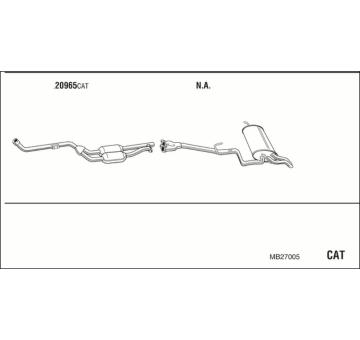 Výfukový systém WALKER MB27005