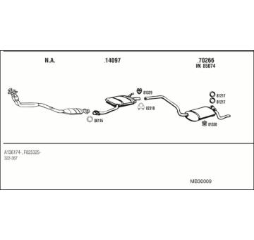 Výfukový systém WALKER MB30009