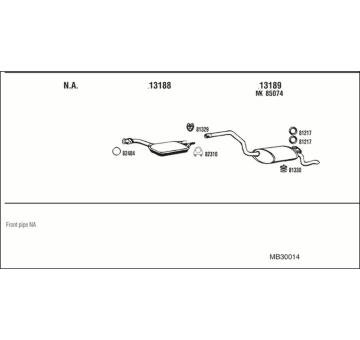 Výfukový systém WALKER MB30014