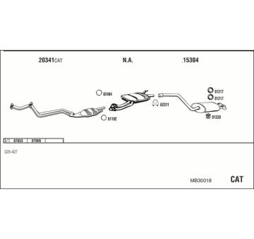 Výfukový systém WALKER MB30018