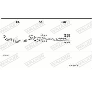 Výfukový systém WALKER MB42004B