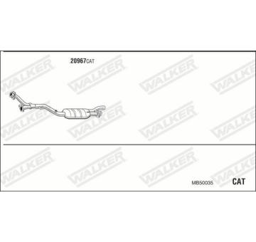 Výfukový systém WALKER MB50035