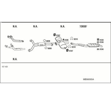 Výfukový systém WALKER MB56005A
