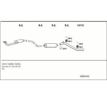 Výfukový systém WALKER MB84009
