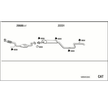 Výfukový systém WALKER MB95065