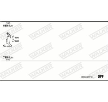 Výfukový systém WALKER MBK007518