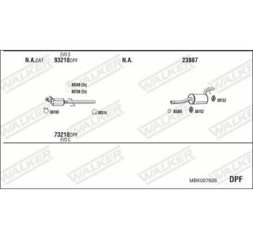 Výfukový systém WALKER MBK007605