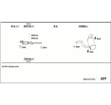 Výfukový systém WALKER MBK007659