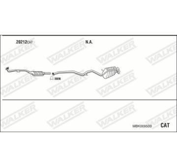 Výfukový systém WALKER MBK009500