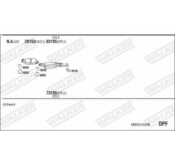 Výfukový systém WALKER MBK012338