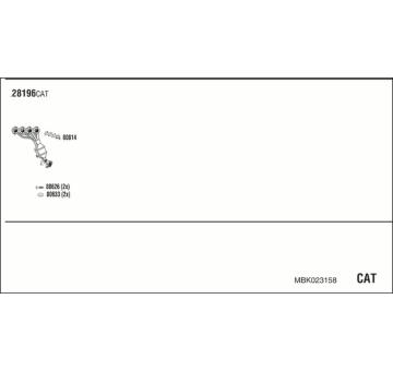 Výfukový systém WALKER MBK023158
