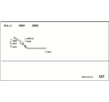 Výfukový systém WALKER MBK028157