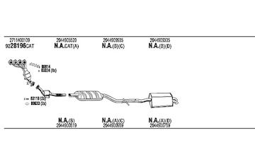 Výfukový systém WALKER MBK030372