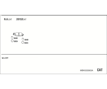 Výfukový systém WALKER MBK033063A