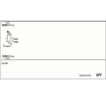 Výfukový systém WALKER MBK034769