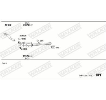 Výfukový systém WALKER MBK055337B
