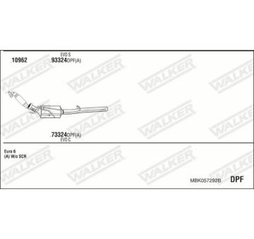 Výfukový systém WALKER MBK057292B