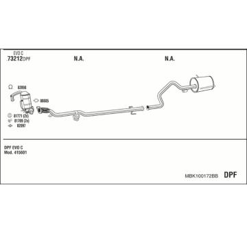 Výfukový systém WALKER MBK100172BB