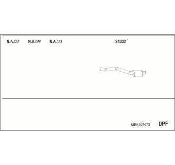 Výfukový systém WALKER MBK107473