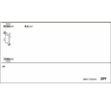 Výfukový systém WALKER MBK116936A