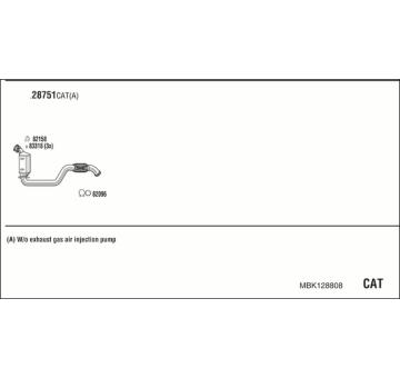 Výfukový systém WALKER MBK128808