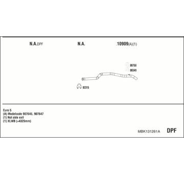 Výfukový systém WALKER MBK131261A
