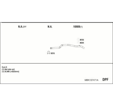 Výfukový systém WALKER MBK137471A
