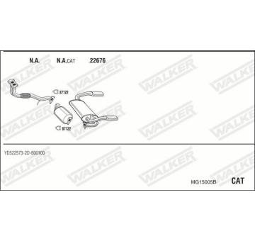 Výfukový systém WALKER MG15005B