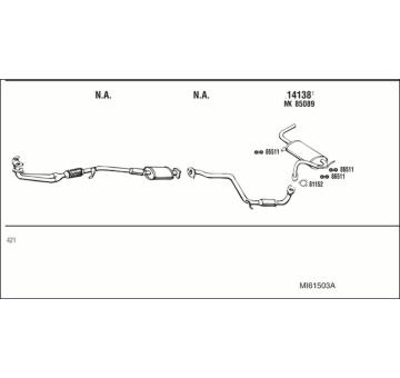 Výfukový systém WALKER MI61503A