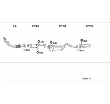 Výfukový systém WALKER MI65548