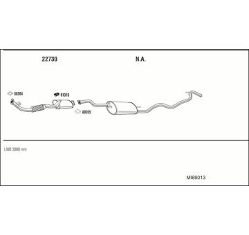 Výfukový systém WALKER MI89013
