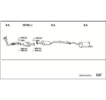Výfukový systém WALKER MIK015481A