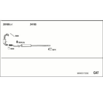 Výfukový systém WALKER MNK017256