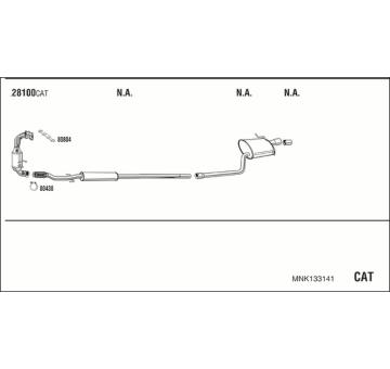Výfukový systém WALKER MNK133141
