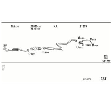Výfukový systém WALKER NI55008