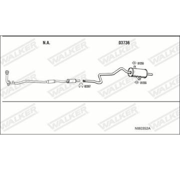 Výfukový systém WALKER NI80352A