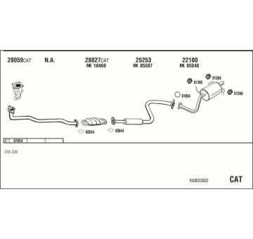 Výfukový systém WALKER NI80390