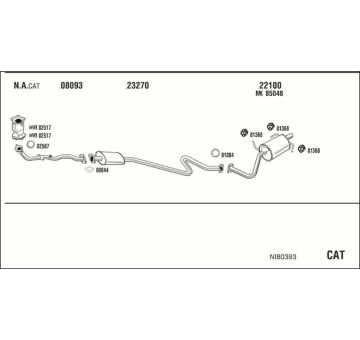 Výfukový systém WALKER NI80393