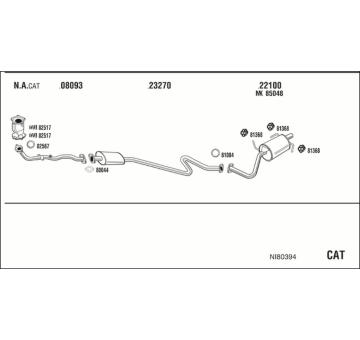 Výfukový systém WALKER NI80394