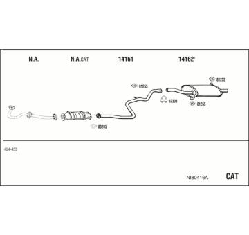 Výfukový systém WALKER NI80416A