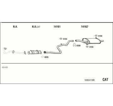 Výfukový systém WALKER NI80416B