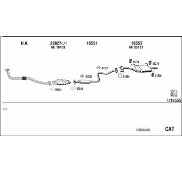 Výfukový systém WALKER NI80440