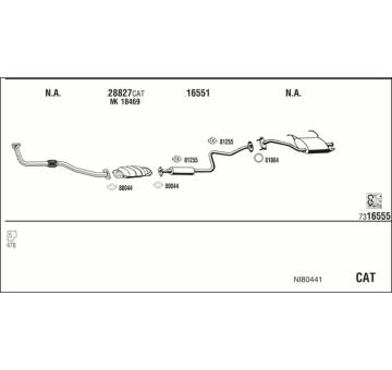 Výfukový systém WALKER NI80441