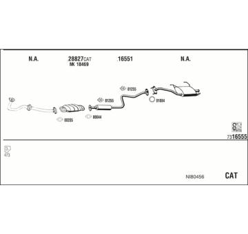 Výfukový systém WALKER NI80456