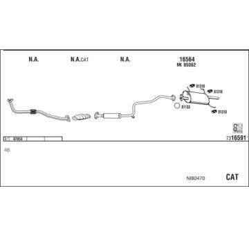Výfukový systém WALKER NI80470