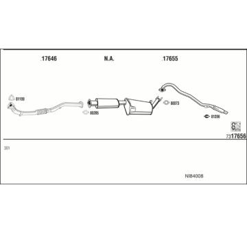 Výfukový systém WALKER NI84008