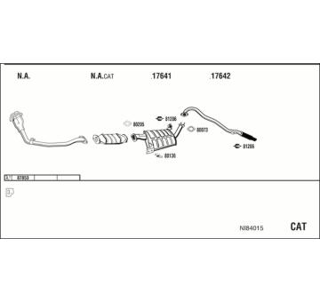 Výfukový systém WALKER NI84015