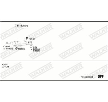 Výfukový systém WALKER NIK033585B