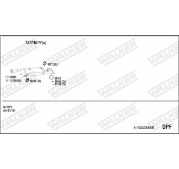 Výfukový systém WALKER NIK033588B