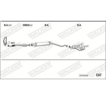 Výfukový systém WALKER OP25030